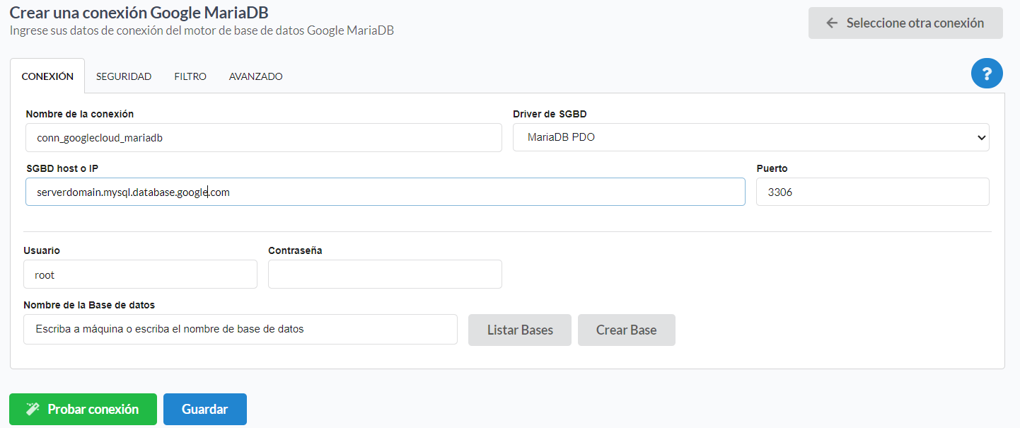 Connecting to the database