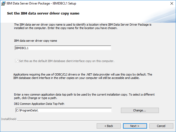 Configuración de DB2 DsDriver