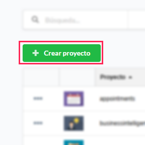 Botón de visualización de proyectos