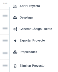 Botón de proyecto