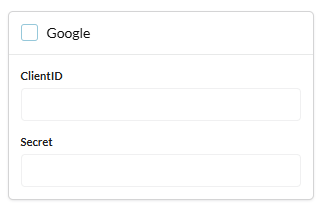 Credenciales de Google