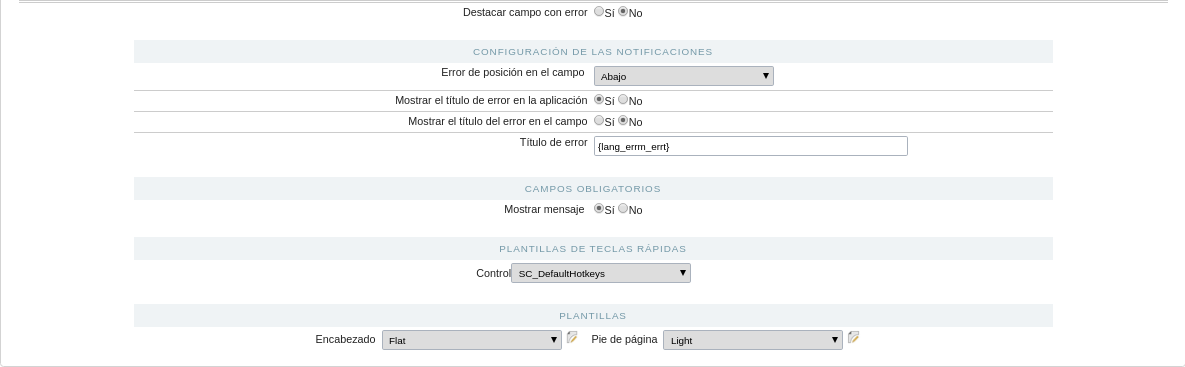 Default Values – Control