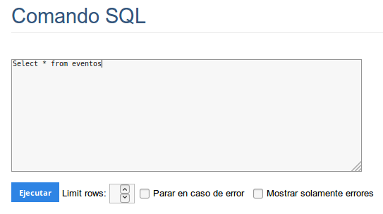 Execute SQL