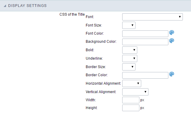 Display Settings Interface.