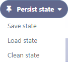 Example of the option Persist Status in operation