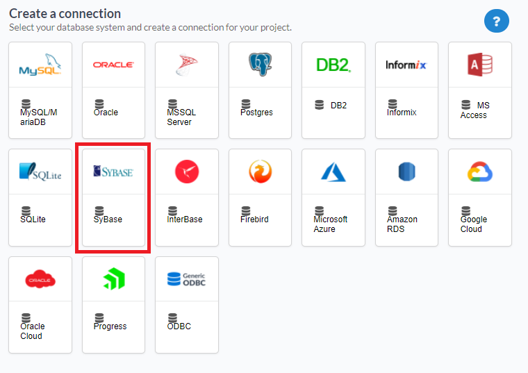 Database connection selection