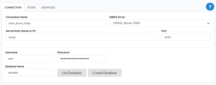 Connecting to the database