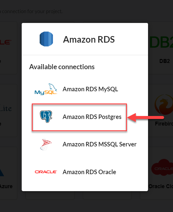 Selecting the database