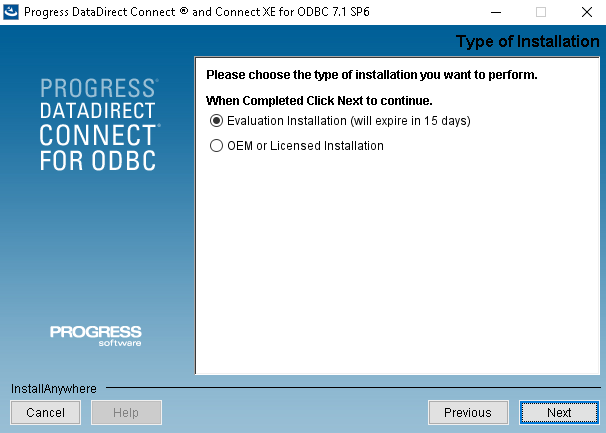 Installing the Progress OpenEdge ODBC Connector.