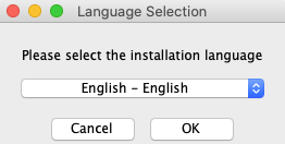 Installation language