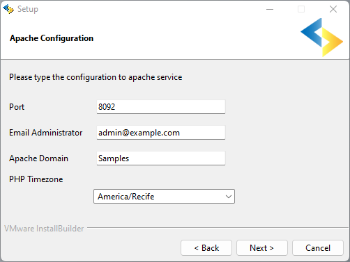 Installation Apache setup