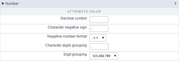 Regional settings group number