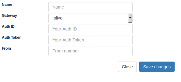 Sending configuration using Plivo API