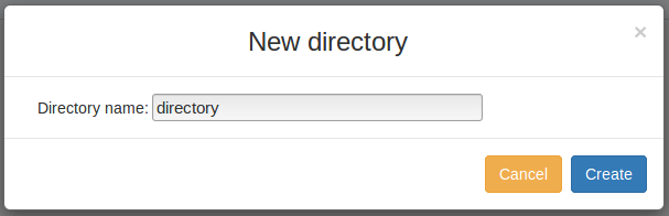 Creating a new directory