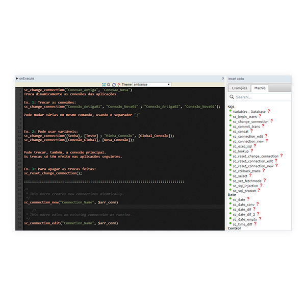 Databases - Features - Scriptcase