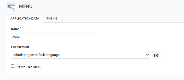 Required fields for creating applications