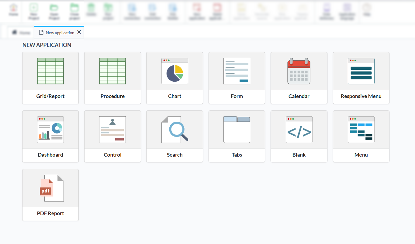 Scriptcase applications list