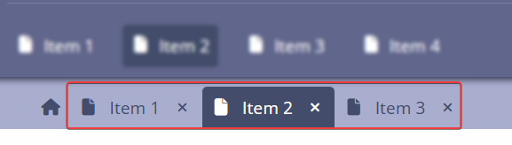 Application with tab navigation.