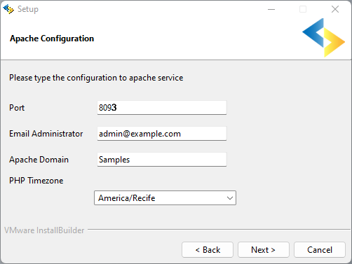 Installation Apache setup