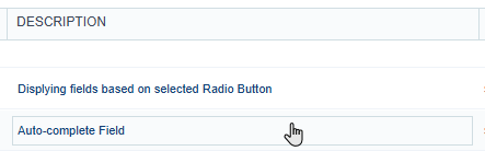 Setting the application description in the Application List.