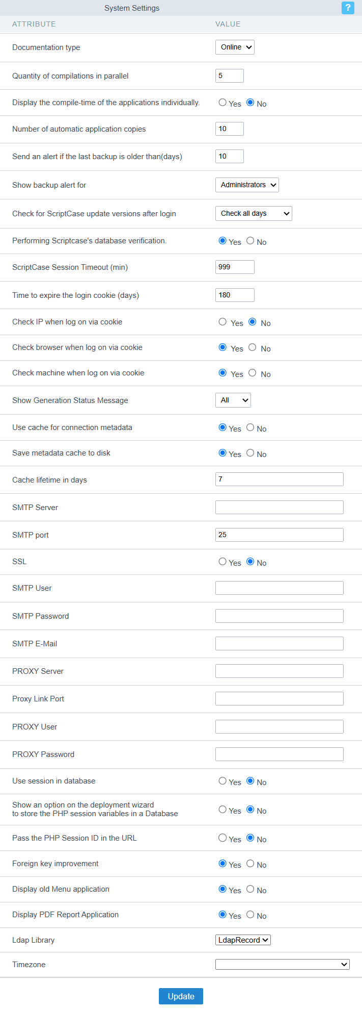  Administrative Access - System Settings
