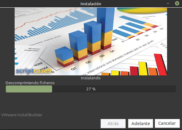 Progresso da instalação