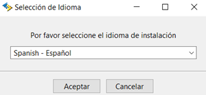 Seleccionar idioma de instalación