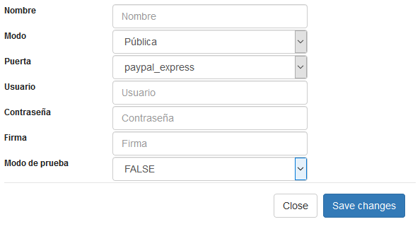 Configuração de pagamento utilizando API Paypal