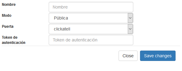 Configuração de envio utilizando API Clickatell