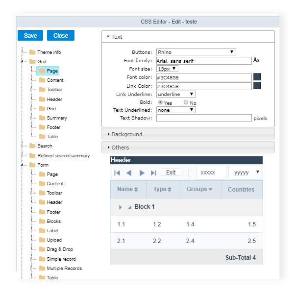 Usabilidad y diseño de Scriptcase