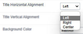 Horizontal alignment attribute