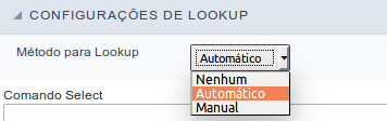 Selecting the lookup method