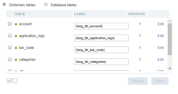 Synced tables