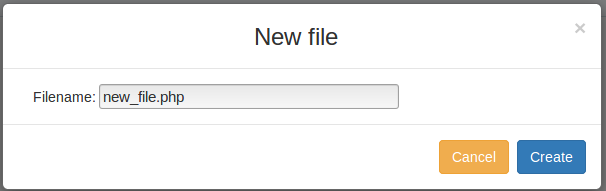 Creating a new file