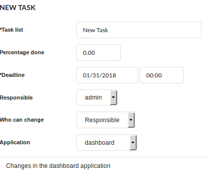 Task Creation Form