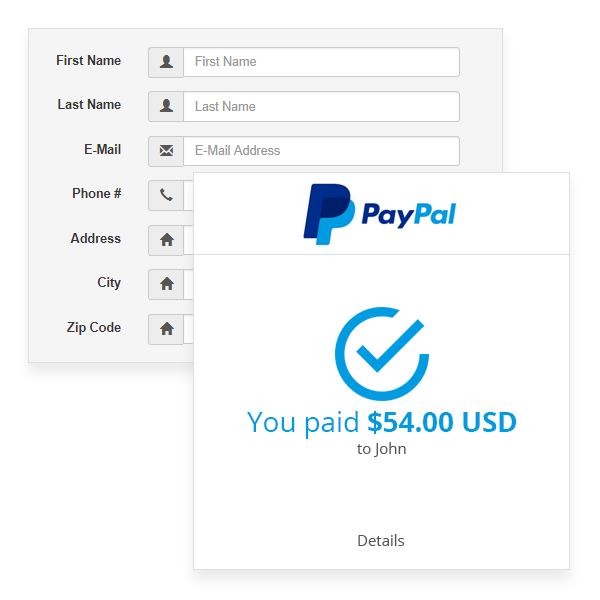 Intégration avec Paypal