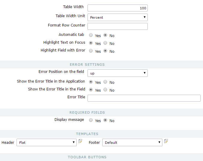 Default Values – Form