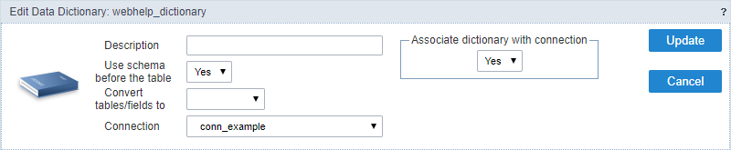 Editing Data Dictionary Properties