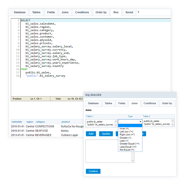 SQL Builder (Gestione query)