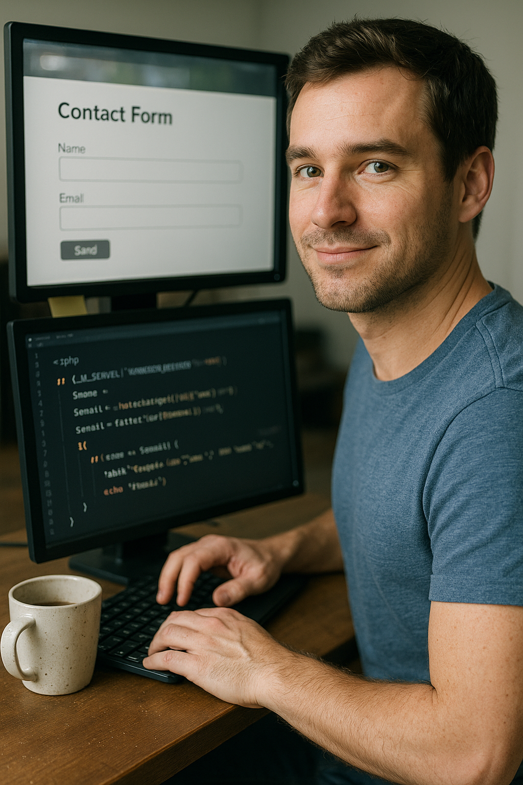 Visual builder for PHP forms