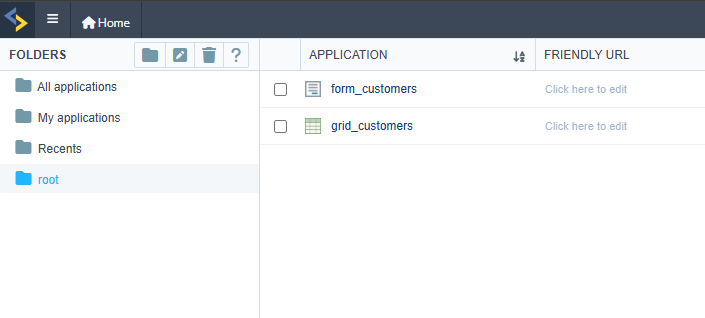 Additional applications created and generated automatically in Scriptcase