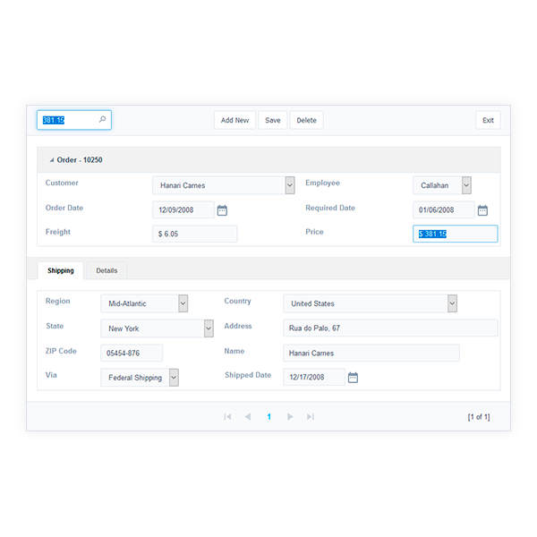 Forms Features Scriptcase