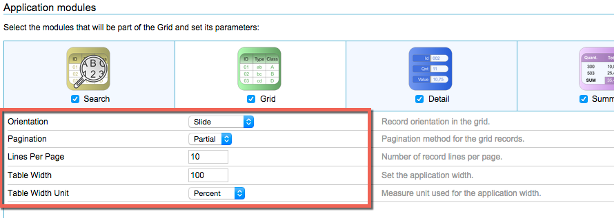 nested grid start open scriptcase